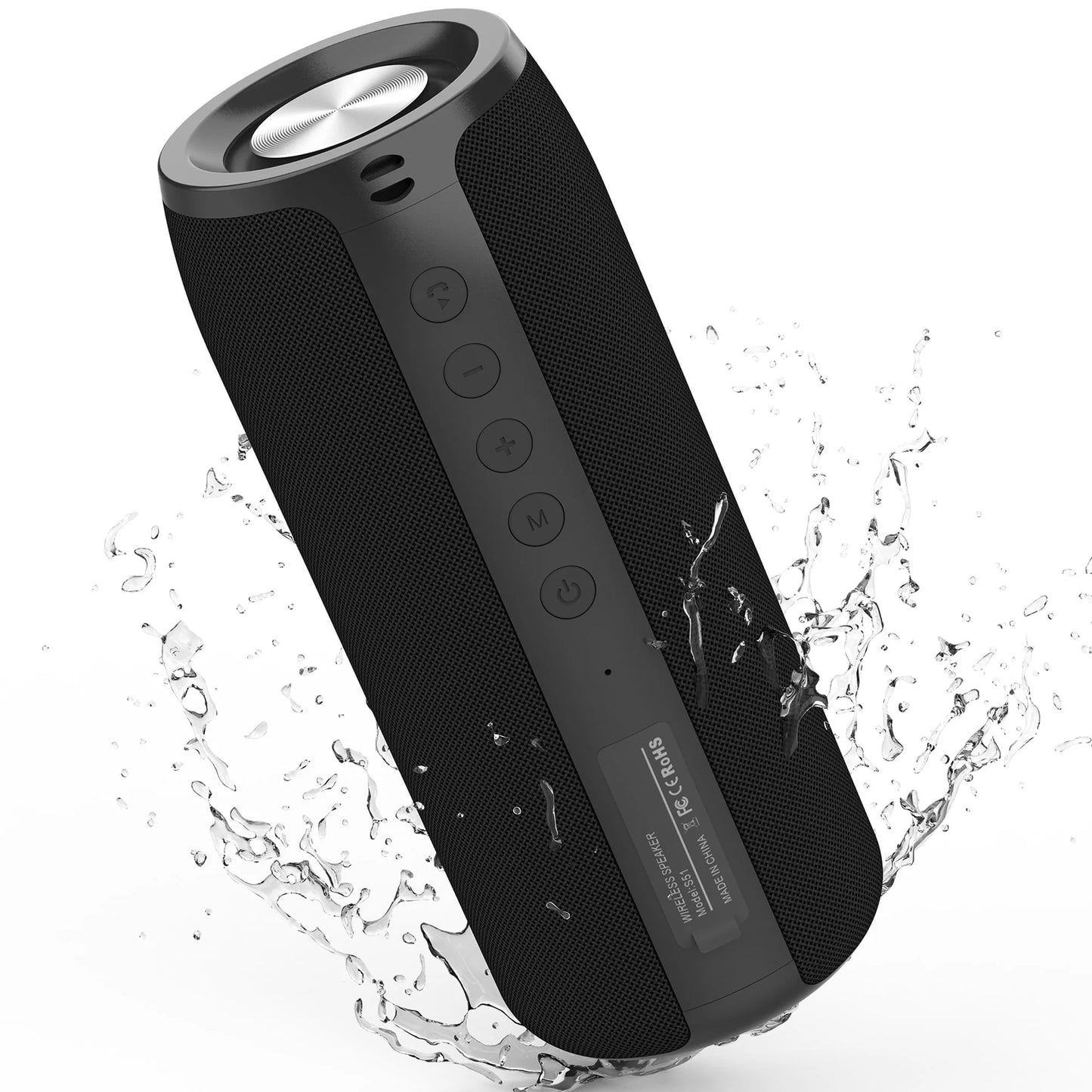 Portable Bluetooth Speaker, Wireless Speaker with Deep Bass Sound, Outdoor Speakers with Bluetooth 5.0, 30H Playtime, Dual Pairing for Home,Party