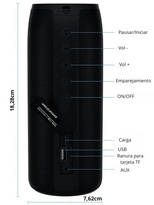 Altavoz Bluetooth IPX5