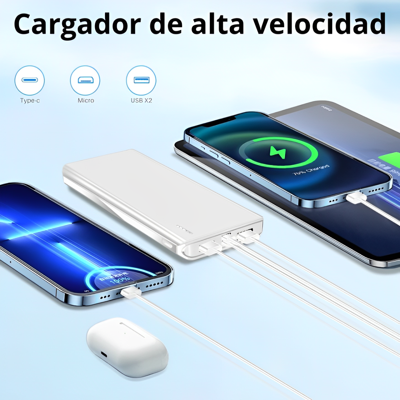 Cargador portátil de 20000 mAh